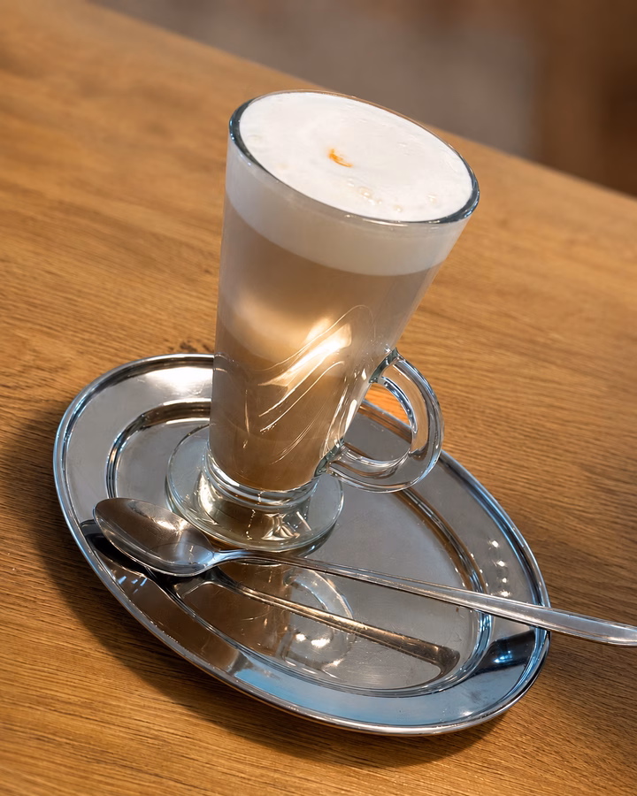 Chai Latte im Glas